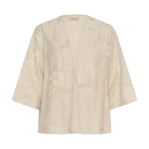Blouses & Shirts > Kimonos - - Cream - Modalova
