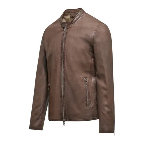 Jackets > Leather Jackets - - BomBoogie - Modalova