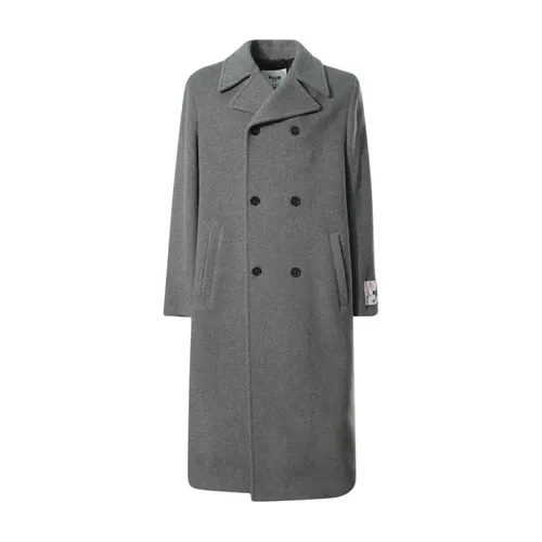 Coats > Double-Breasted Coats - - Msgm - Modalova