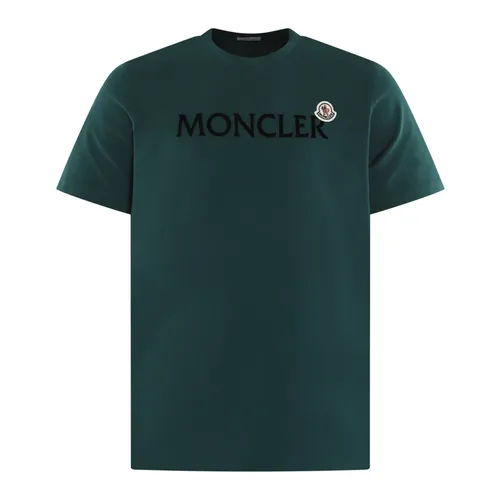 Moncler - Tops > T-Shirts - Green - Moncler - Modalova
