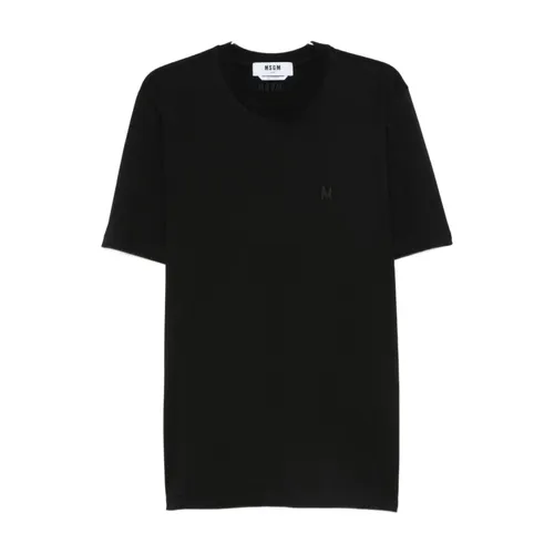 Msgm - Tops > T-Shirts - Black - Msgm - Modalova