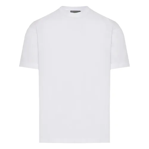 Canali - Tops > T-Shirts - White - Canali - Modalova