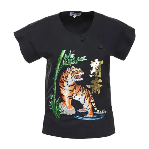 Kenzo - Tops > T-Shirts - Black - Kenzo - Modalova