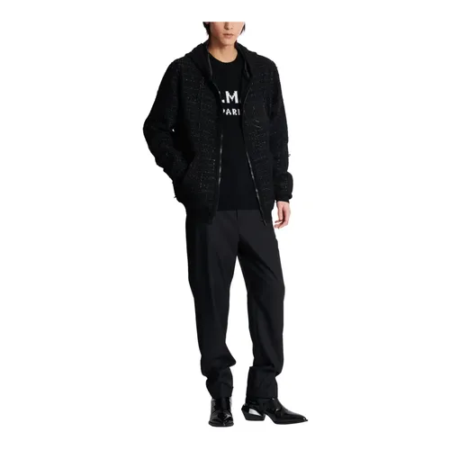 Sweatshirts & Hoodies > Zip-throughs - - Balmain - Modalova