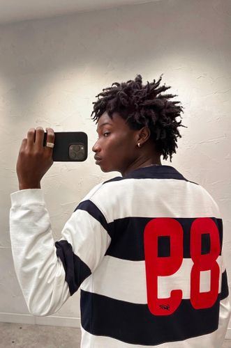 T-Shirt Rayures Numéro Dos - Pull&Bear - Modalova