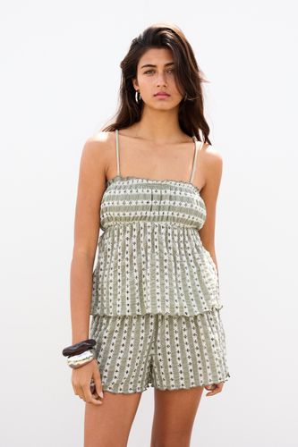 Top En Maille Ajourée Avec Nœuds - Pull&Bear - Modalova