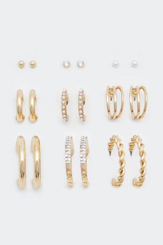 Pack 9 Paires De Boucles D'oreilles - Pull&Bear - Modalova