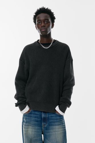 Pull En Maille Délavé À L’acide - Pull&Bear - Modalova