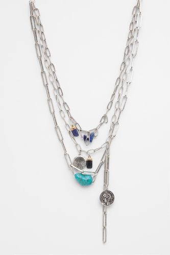 Collier Chaînes Pierres - Pull&Bear - Modalova