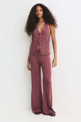 Pantalon Fluide En Maille - Pull&Bear - Modalova