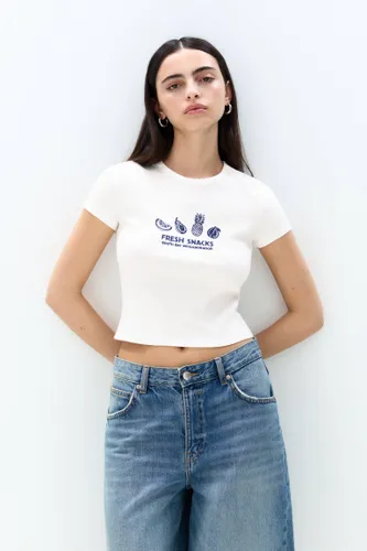 T-Shirt Graphique Fruits - Pull&Bear - Modalova