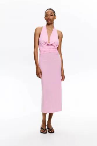 Robe Midi Dos Nu Avec Nœud - Pull&Bear - Modalova