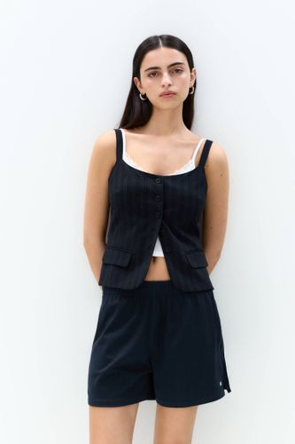 Bermuda De Survêtement À Rayures Latérales - Pull&Bear - Modalova