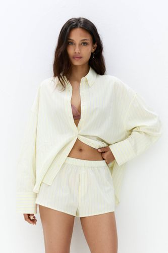 Short Pyjama À Rayures - Pull&Bear - Modalova