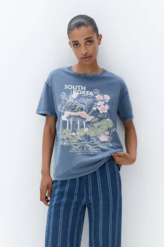 T-Shirt Corée - Pull&Bear - Modalova