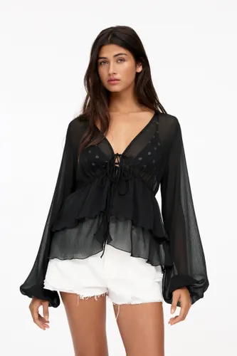 Blouse Fluide Volants - Pull&Bear - Modalova