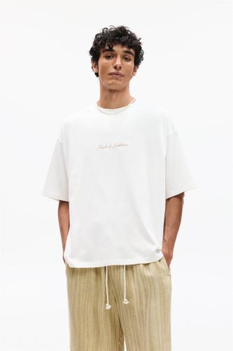 T-Shirt Brodé Temple Of Greatness - Pull&Bear - Modalova