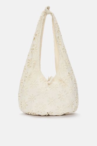 Sac Porté Épaule Tissu Fleurs - Pull&Bear - Modalova