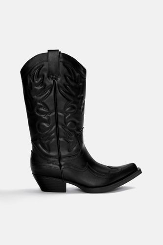 Bottes Cowboy Surpiqûres - Pull&Bear - Modalova