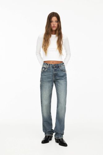 Jean Droit Taille Moyenne - Pull&Bear - Modalova