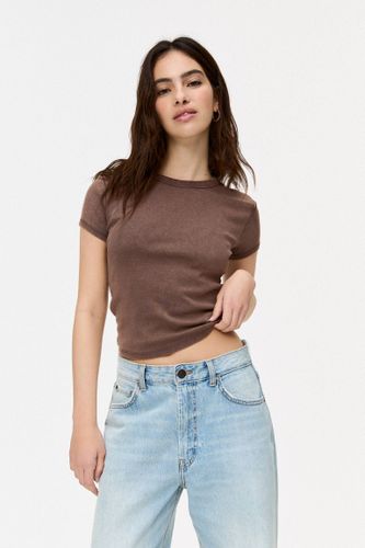 T-Shirt Basique Moulant - Pull&Bear - Modalova