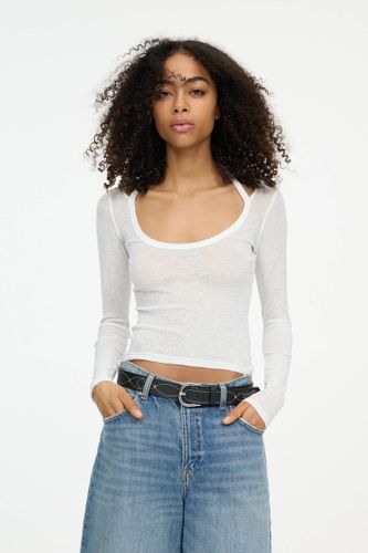 Top Double À Bretelles Et Manches Longues - Pull&Bear - Modalova