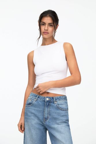 Top En Polyamide Froncé - Pull&Bear - Modalova