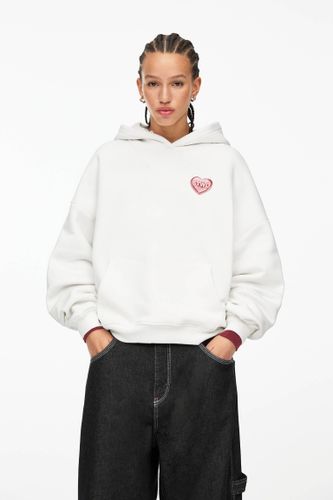 Sweat Stwd Cœurs Capuche - Pull&Bear - Modalova