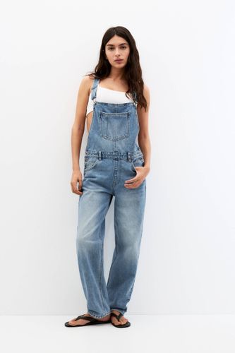 Salopette Denim Basique - Pull&Bear - Modalova