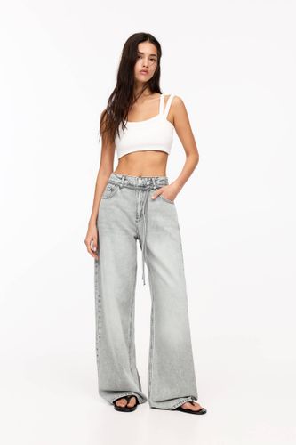 Jean Baggy Avec Ceinture - Pull&Bear - Modalova