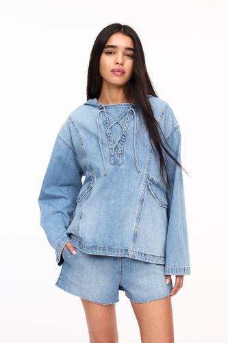 Veste Kangourou Denim - Pull&Bear - Modalova