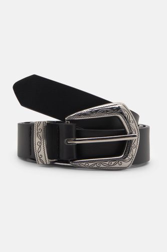 Ceinture En Similicuir Avec Boucle Gravée - Pull&Bear - Modalova