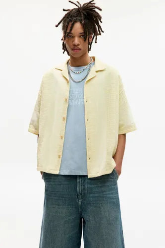 Chemise Stwd Manches Courtes Gaufrée - Pull&Bear - Modalova