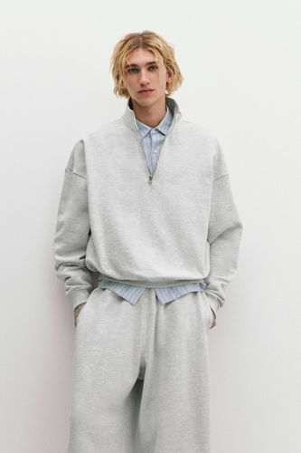 Sweat Boxy Col Fermeture Éclair - Pull&Bear - Modalova
