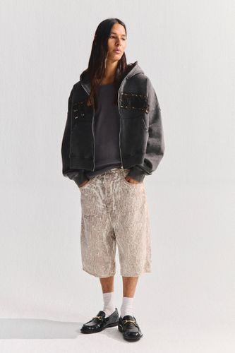 Short Denim Skate Imprimé Serpent Stwd - Pull&Bear - Modalova