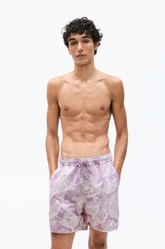 Short De Bain Imprimé Coquillages - Pull&Bear - Modalova
