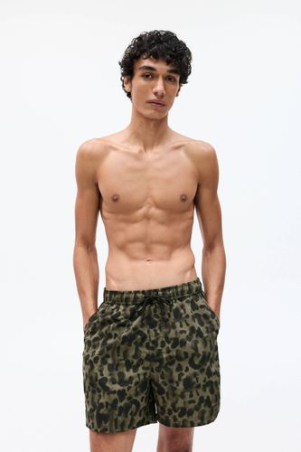 Short De Bain Imprimé Léopard - Pull&Bear - Modalova