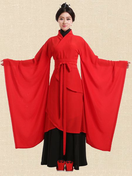 Costume Chinois Ancien Hanfu Traditionnel s Rouges Costume Dguisements Halloween - Milanoo FR - Modalova