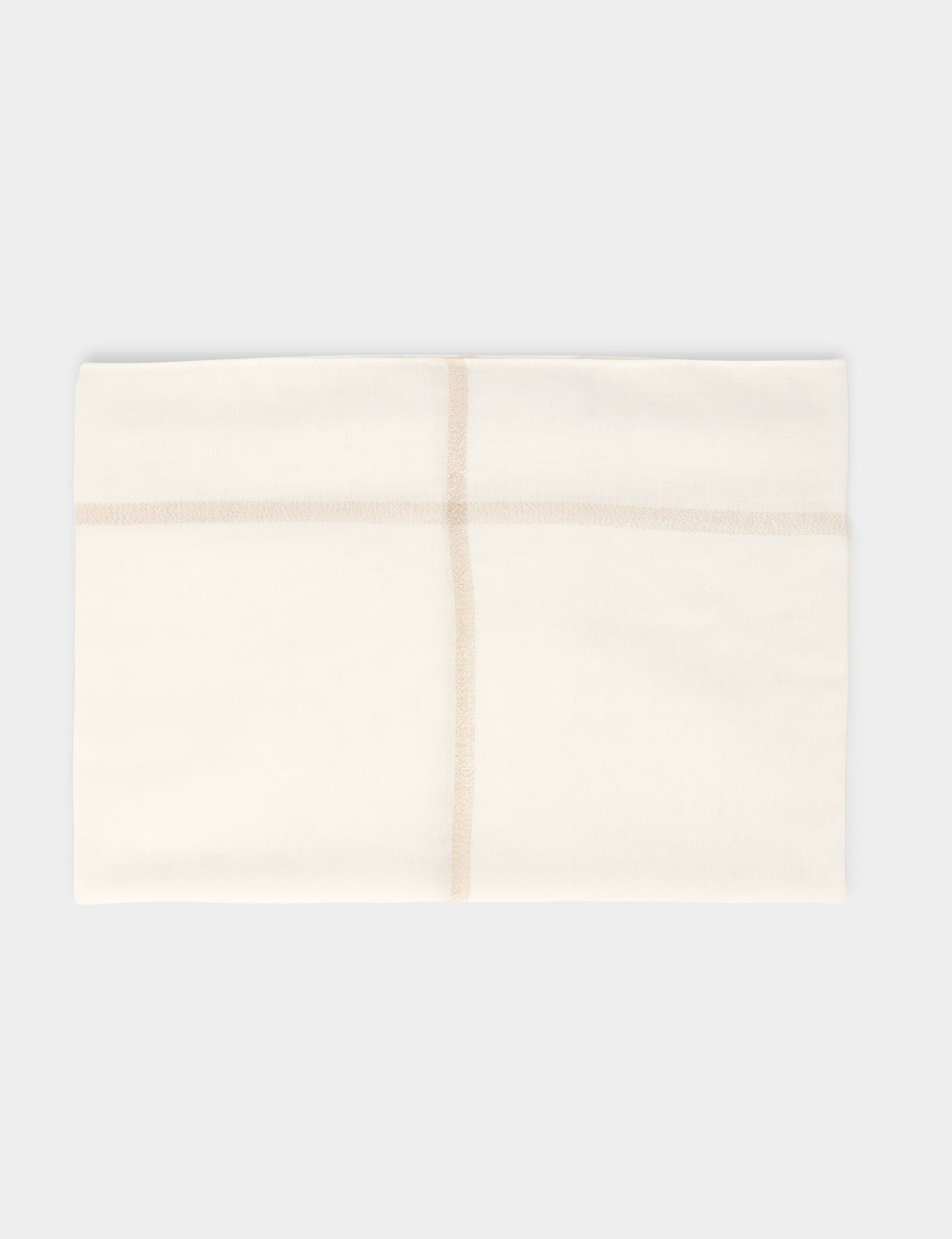 Foulard à carreaux ivoire femme - Morgan - Modalova