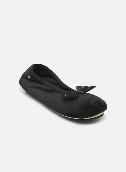 Chaussons Ballerines en microvelours nœud précieux W - Isotoner - Modalova
