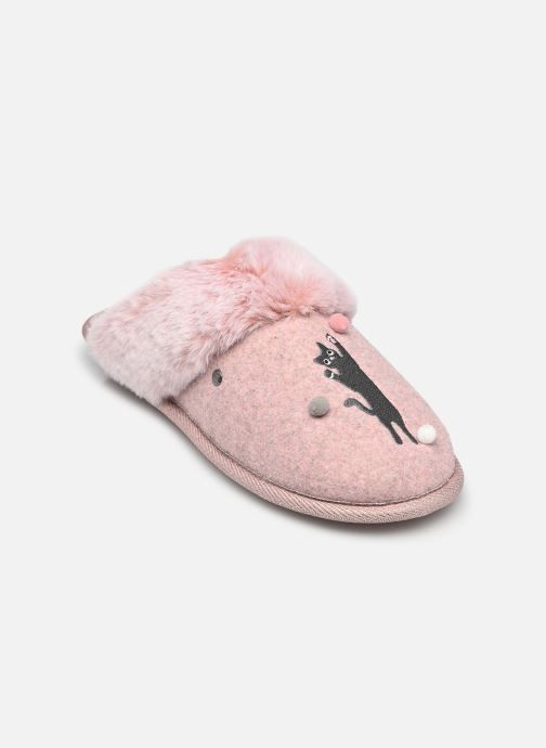 Chaussons Mule plate - Feutrine - Chat Fantasie - Isotoner - Modalova