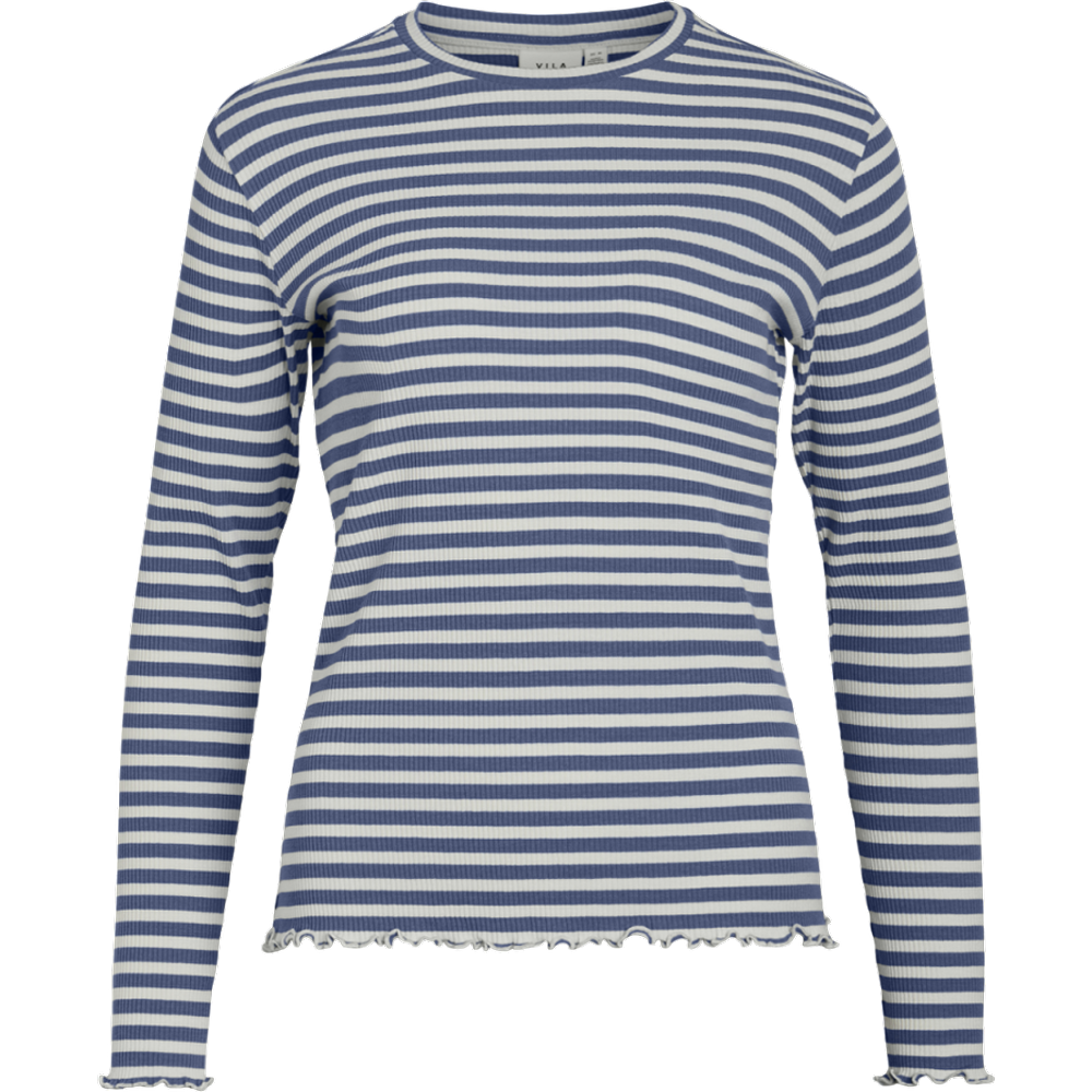 Blouse manches longues bleu - Vila - Modalova