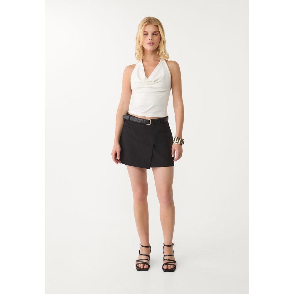 Jupe-culotte portefeuille avec ceinture XS - Stradivarius - Modalova