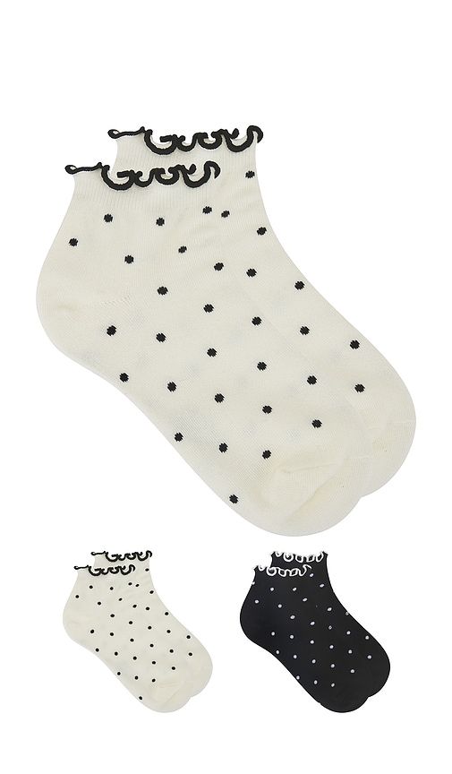 CHAUSSETTES BASSES DOT RUFFLE in - Stems - Modalova