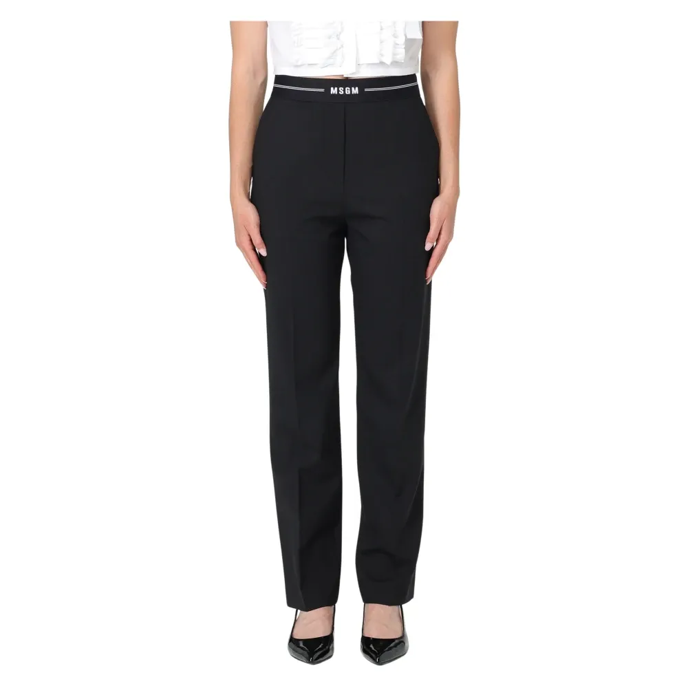 Trousers > Straight Trousers - - Msgm - Modalova