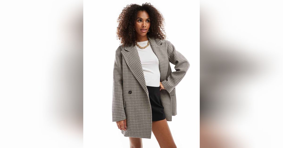 Veste carreaux bershka sale