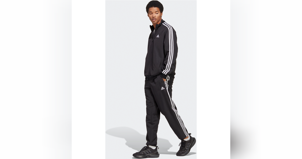 Pantalon de jogging Adidas Junior en coton mélangé noir | Rue Des Hommes