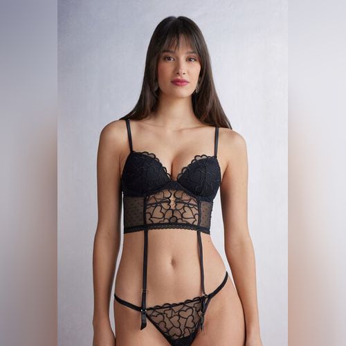 STRY Bustier Grande Taille,Lingerie Sexy Grandes Tailles,Nuisette