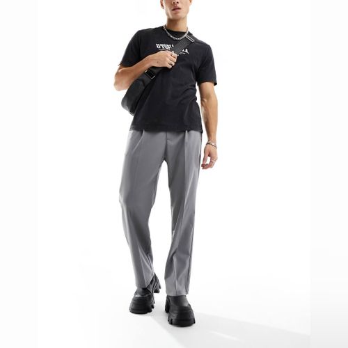 Pantalon Large Pull Bear Gris Modalova