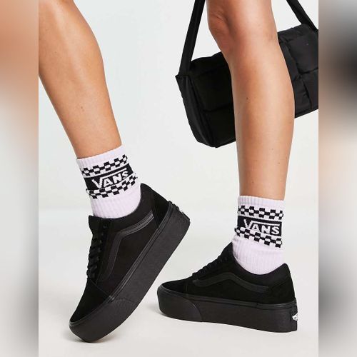Vans noir plateforme shop